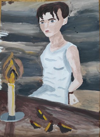 Зоя Космодемьянская портрет для срисовки