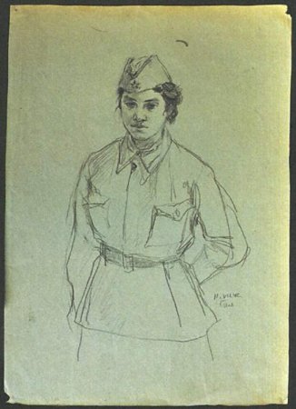 Зоя Космодемьянская рисунок