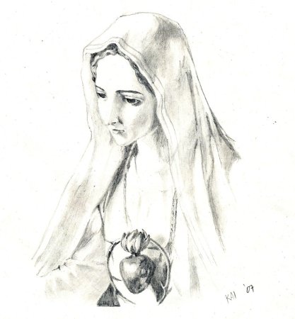 Аве Мария рисунок