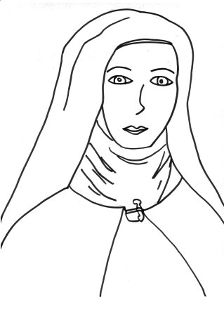 Рисунок матери аве Мария