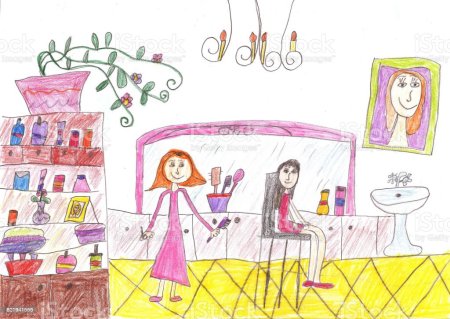 Рисунки на тему парикмахерская