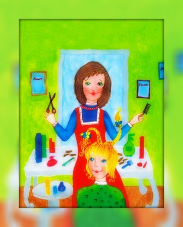 Раскраска парикмахер