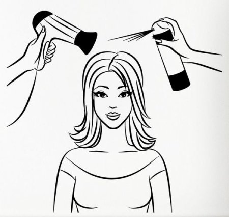 Раскраска парикмахер