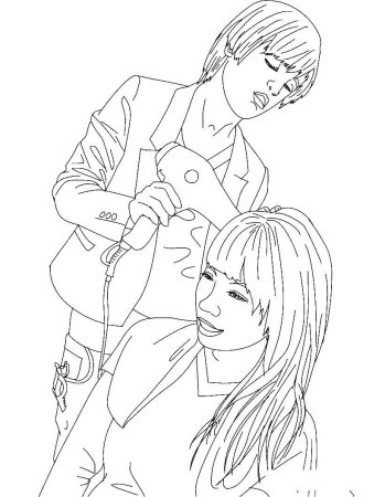 Раскраска парикмахер для детей