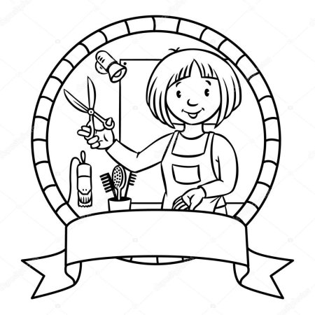 Раскраска парикмахер