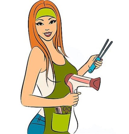 Парикмахер ребенок вектор