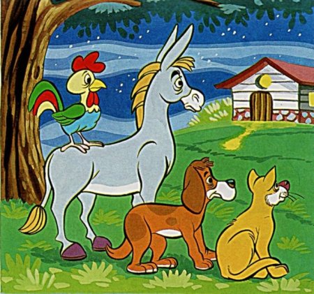 Кот из сказки братьев Гримм Бременские музыканты