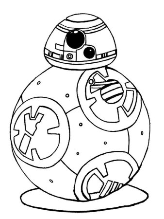 Раскраска Звездные войны bb8
