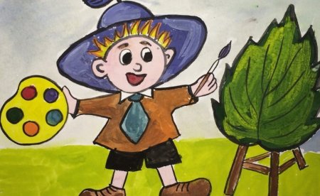 Нарисовать иллюстрацию к одной из историй Незнайка и его друзья