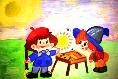 Незнайка детский рисунок