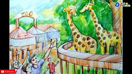Рисунок на тему зоопарк