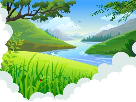 Летний пейзаж для детей