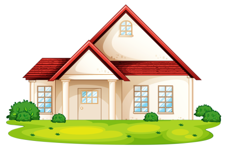 Раскраска. Домики