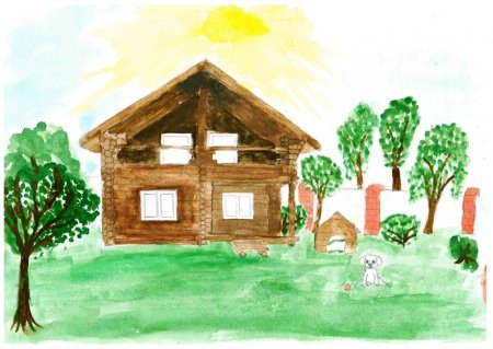 Раскраска загородный дом