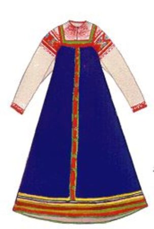 Раскраска "народные костюмы"