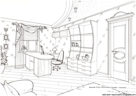 Эскиз комнаты