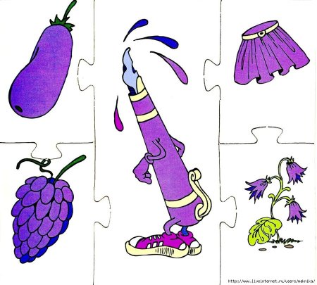 Дидактические карточки для изучения цветов