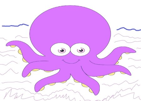 Рисунки фиолетового цвета легкие