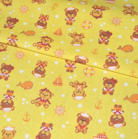 Фланель мишка Морячок