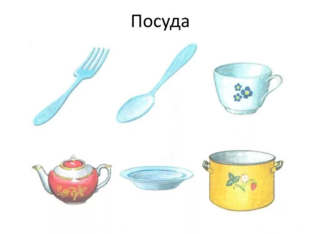 Логопедические игры на тему посуда