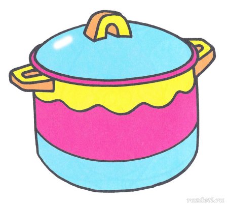 Аппликация посуда