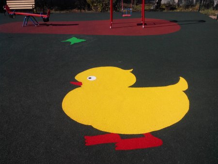 Объемные детские площадки с резиновым покрытием