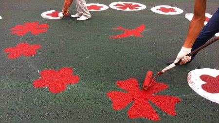 Трафареты для резиновой крошки