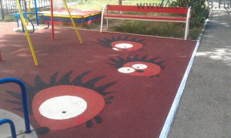 Цветовое решение покрытия детской площадки