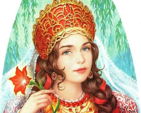 Портрет снегурочкиткарандашом