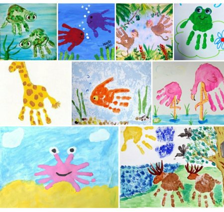 Рисование из ладошек