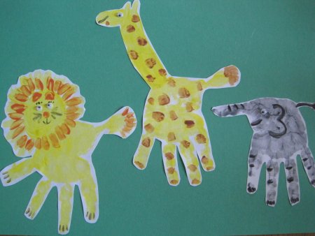 Рисование ладошками для детей