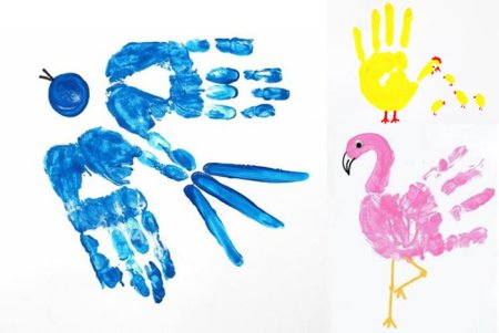 Рисование ладошками для детей