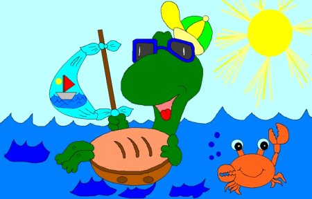 Детский рисунок в Paint