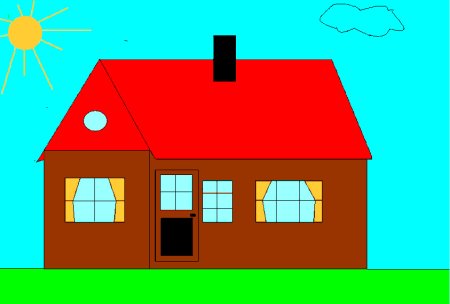 Дом в пейнте