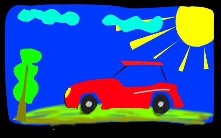 Машинка в паинте