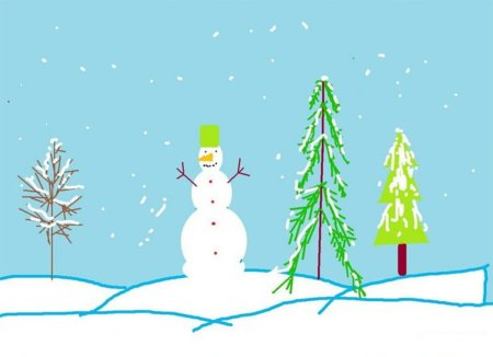 Рисунок красота зимы