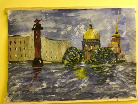 Осенний Петербург рисунки