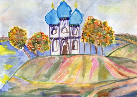 Красота города рисунок