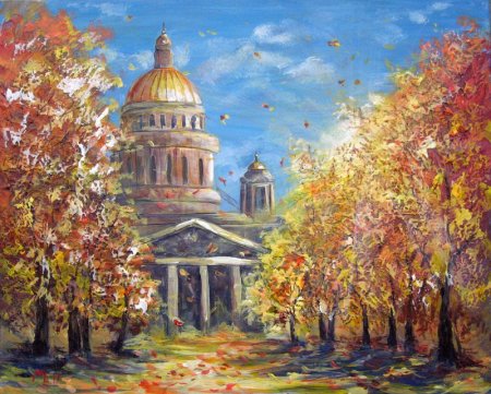 Осень в Петербурге живопись