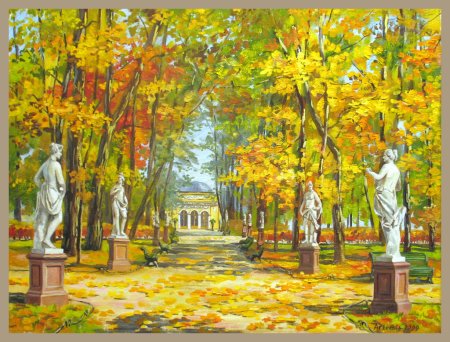 Летний сад в Санкт-Петербурге осенью