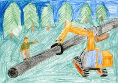 Профессия Нефтяник глазами детей