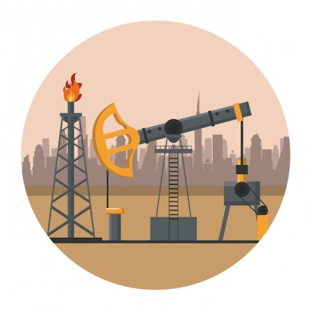 Газовая вышка вектор