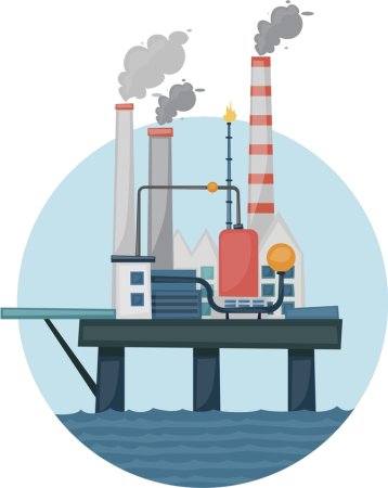 Буровая вышка вектор