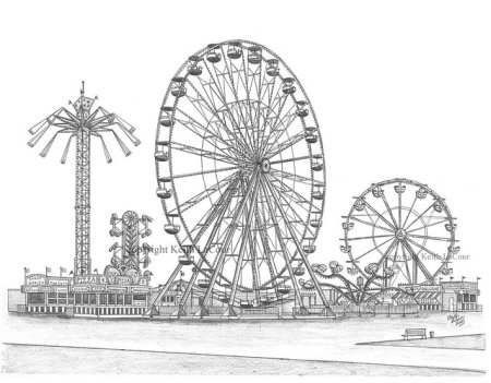 Парк раскраска для детей