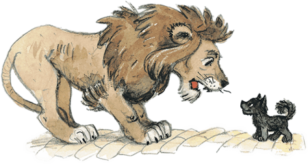 Смелый Лев волшебник изумрудного города