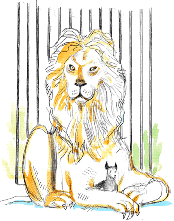 Лев толстой "Лев и собачка"