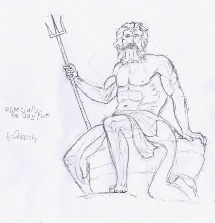 Бог Зевс рисунок
