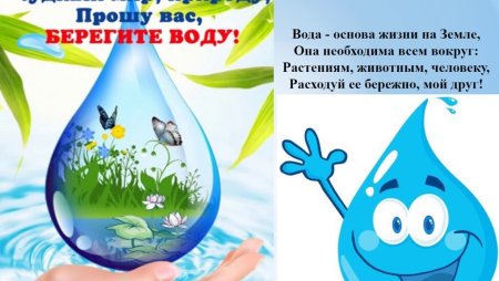 Листовка берегите воду