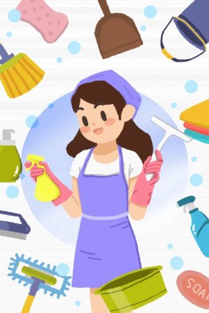 Иллюстрации няни в детском саду