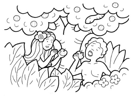 Сотворение мира адам и ева для детей